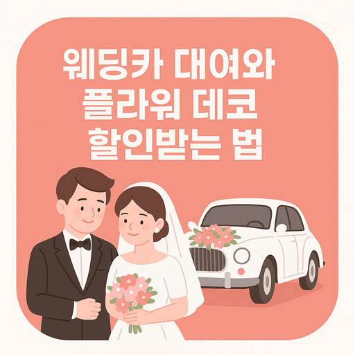웨딩카 대여와 플라워 데코 할인받는 법.jpg